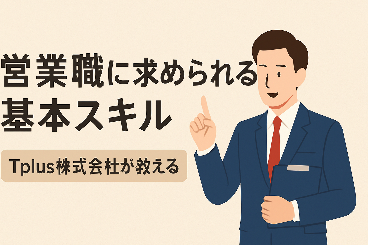 【Tplus株式会社が教える】営業職に求められる基本スキル