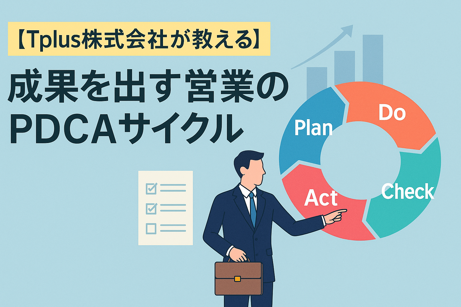 【Tplus株式会社が教える】成果を出す営業のPDCAサイクル