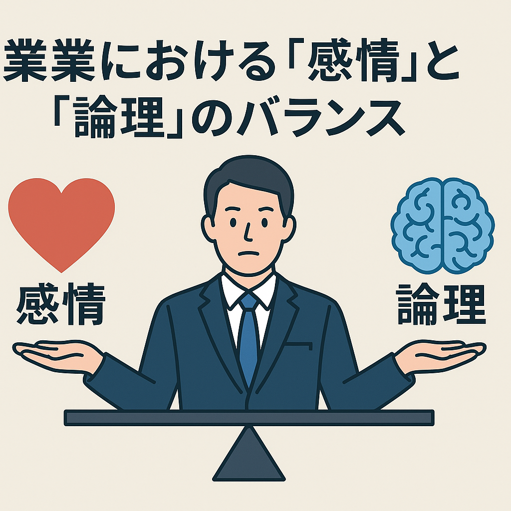 【Tplus株式会社が教える】営業における「感情」と「論理」のバランス