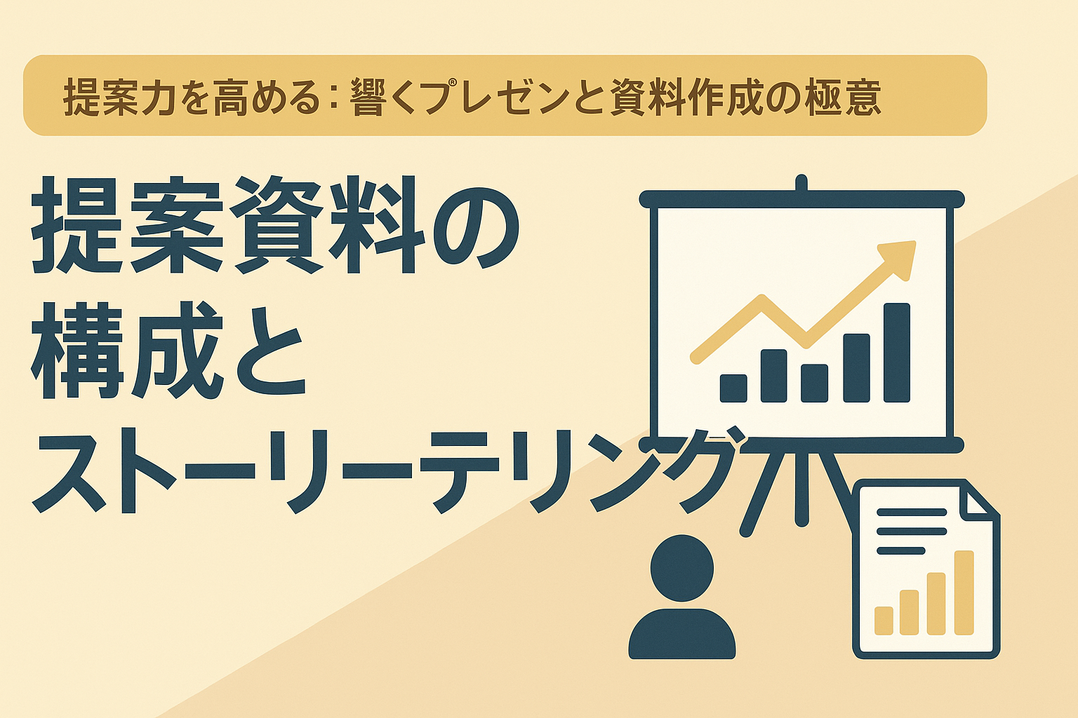【Tplus株式会社が教える】提案資料の構成とストーリーテリング